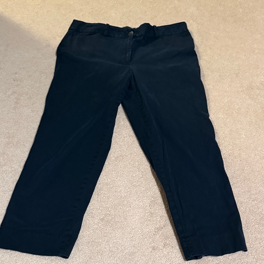 Talbots Midnight Blue Cropped Pants